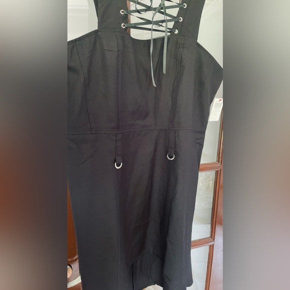 💚💚 TRIPP Royal Bones Figure Flattering Lace-Up Hi-Low Dress. Size: 2X - Picture 7 of 11